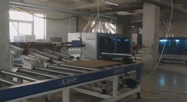 PVC flooring production line video